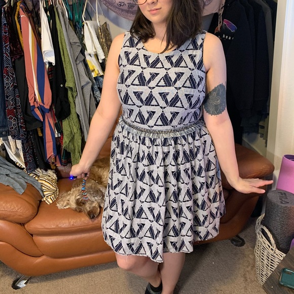 High waist A-line Dress - Picture 2 of 3